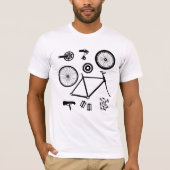 Fietsonderdelen T-shirt (Voorkant)