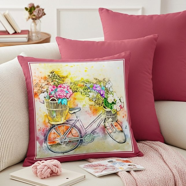 Fietsonderlegger met bloemen kussen (Creator heeft geüpload)