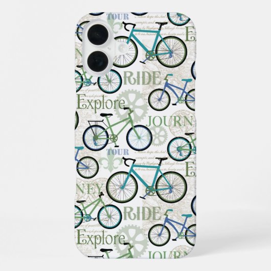 Fietsonderneming Blauw iPhone Hoesje (Achterkant)