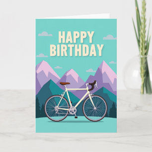 Fietsondernemings-verjaardagskaart Kaart