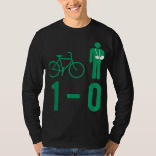 Fietsongeval gebroken bot 1-0 gipsbreuk GIF T-shirt