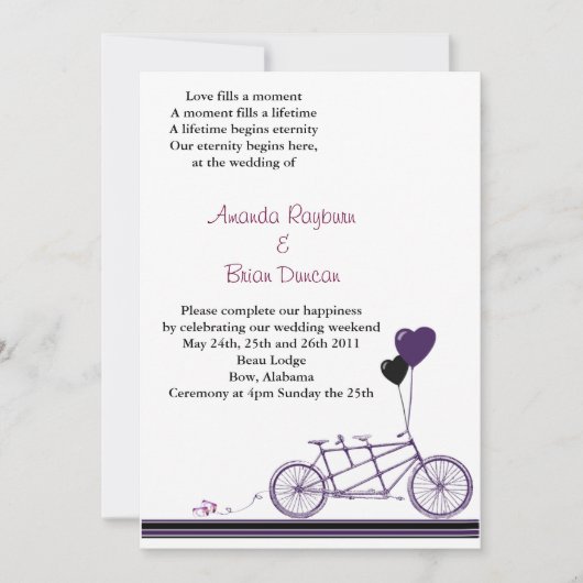 Fietsoninvitatie Kaart (Voorkant)