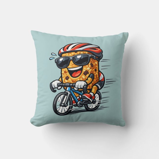 Fietsontbijtbar Kussen (Voorkant)