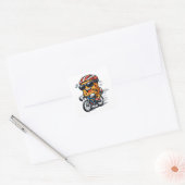 Fietsontbijtbar Vierkante Sticker (Envelop)