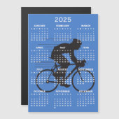 Fietsontwerp 2025 Kalender Magnetische Kaart (Voorkant / Achterkant)