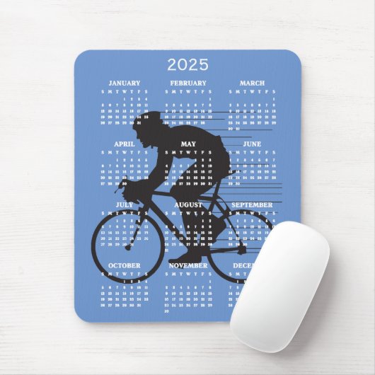 Fietsontwerp 2025 Kalender Muismat (Met muis)
