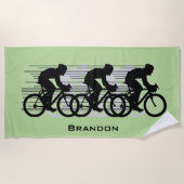 Fietsontwerp badhanddoek (Voorkant)