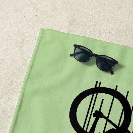 Fietsontwerp badhanddoek (In situ)