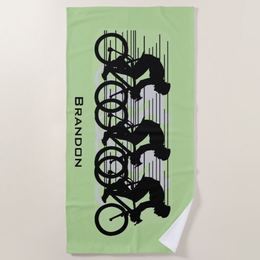 Fietsontwerp badhanddoek (Voorkant)