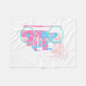 Fietsontwerp Fleece Blanket Deken (Voorkant (Horizontaal))