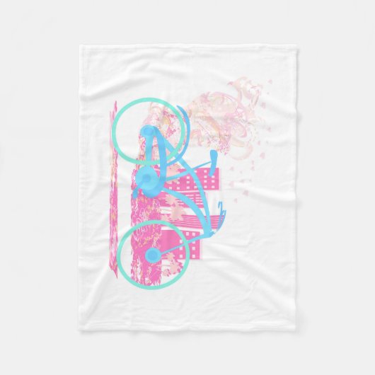 Fietsontwerp Fleece Blanket Deken (Voorkant)