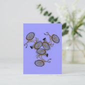 fietsontwerp van de 1950-bioscoop briefkaart (Staand voorkant)