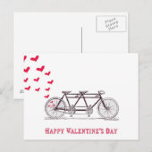 Fietsontwerp voor twee Valentijnsdagen Briefkaart (Voorkant / Achterkant)