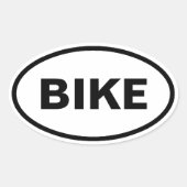 Fietsovale auto stickers (Voorkant)