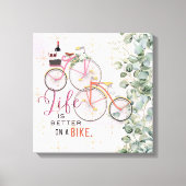 Fietsoverzicht canvas afdruk (Voorkant)