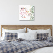 Fietsoverzicht canvas afdruk (Insitu (Slaapkamer))