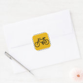  fietspad bord ronde sticker (Envelop)
