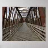 Fietspad Brug Poster (Voorkant)