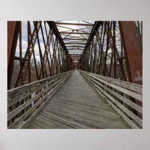 Fietspad Brug Poster