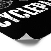 Fietspad Grappig Fietsen Berg Fietsen Wielrenners Poster (Hoek)