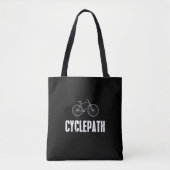fietspad grappig fietsen op bergfietsen tote bag (Voorkant)