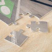 Fietspad op de pont Bir-Hakeim - Parijs, Frankrijk Legpuzzel (Zijkant)