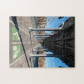 Fietspad op de pont Bir-Hakeim - Parijs, Frankrijk Legpuzzel (Horizontaal)