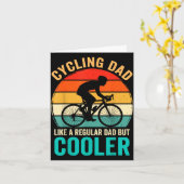 Fietspapa als een gewone maar coolere fiets kaart (Gele Bloem)