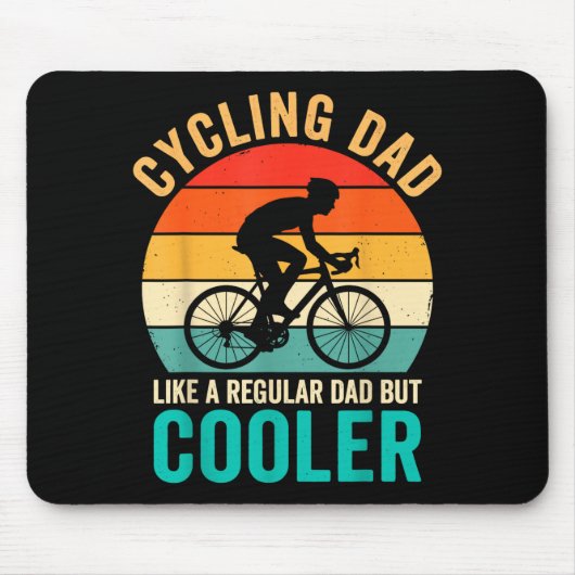 Fietspapa als een gewone maar coolere fiets muismat (Voorkant)