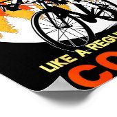 Fietspapa als een gewone maar coolere fiets poster (Hoek)