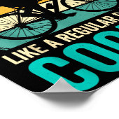 Fietspapa als een gewone maar coolere fiets poster (Hoek)
