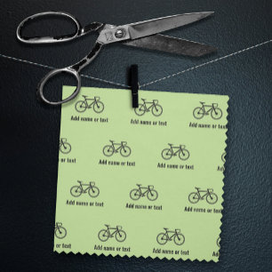 Fietspatroon & eigen tekst voor fietser - elke kle stof