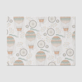  fietspatroon en luchtballonpatroon tissuepapier