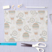  fietspatroon en luchtballonpatroon tissuepapier (Craft)