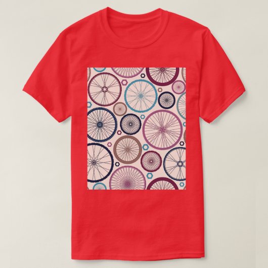 Fietspatroon Grafisch T-shirt (Design voorkant)