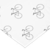 Fietspatroon in Classic White Elegant Tafelkleed (Gekanteld)