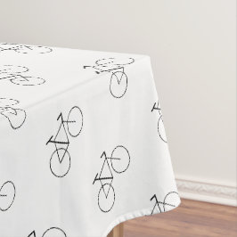 Fietspatroon in Classic White Elegant Tafelkleed