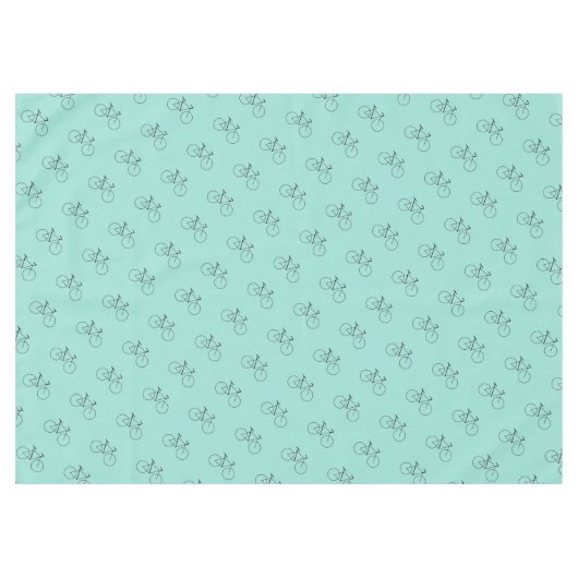 Fietspatroon in Robin Ei Blauw Elegant Tafelkleed (Voorkant (Horizontaal))