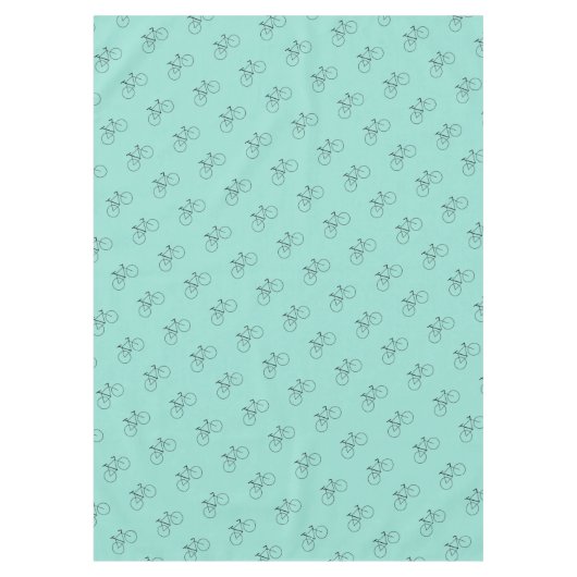 Fietspatroon in Robin Ei Blauw Elegant Tafelkleed (Voorkant)