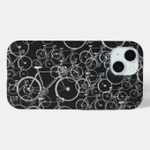 Fietspatroon in zwart-wit Case-Mate iPhone case (Achterkant (horizontaal))