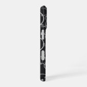 Fietspatroon in zwart-wit iPhone 16 hoesje (Rechterkant)