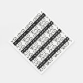 Fietspatroon met maatstreep NAAM EN KLEUR Servet (Hoek)