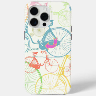  fietspatroon met Retro Girl iPhone 15 Pro Max Hoesje