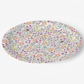  fietspatroon papieren bordje (Gekanteld)