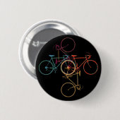 fietspatroon ronde button 5,7 cm (Voorkant /achterkant)