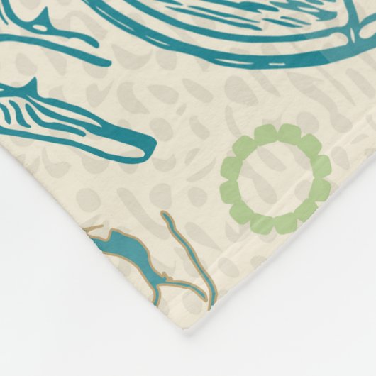 fietspatroon Roos Fleece Deken (Hoek)