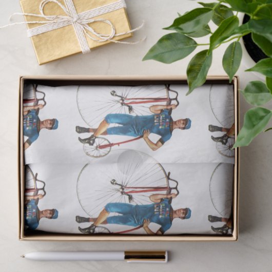 fietspatroon tissuepapier (Geschenk)