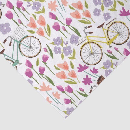  fietspatroon tissuepapier (Detail)