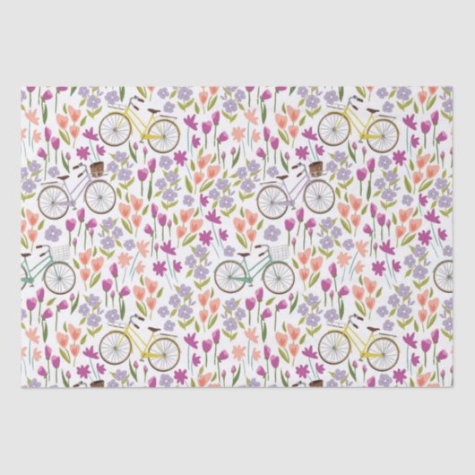  fietspatroon tissuepapier (Voorkant)