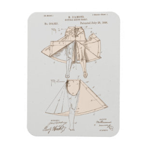 fietspatroon voor vrouwen magneet